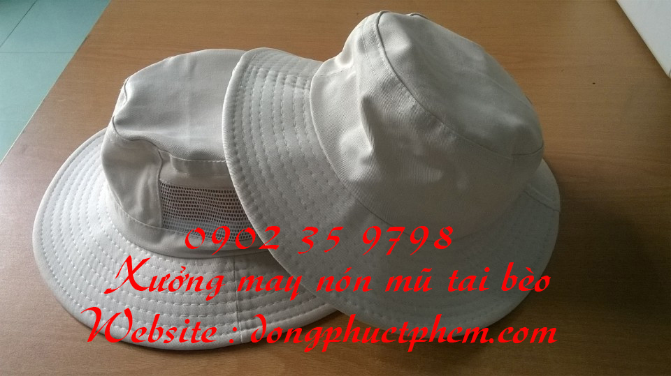 Cơ sở may nón mũ tai bèo, sản xuất mũ tai bèo giá rẻ