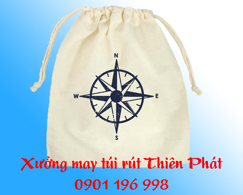 Nơi may túi rút màu trắng...